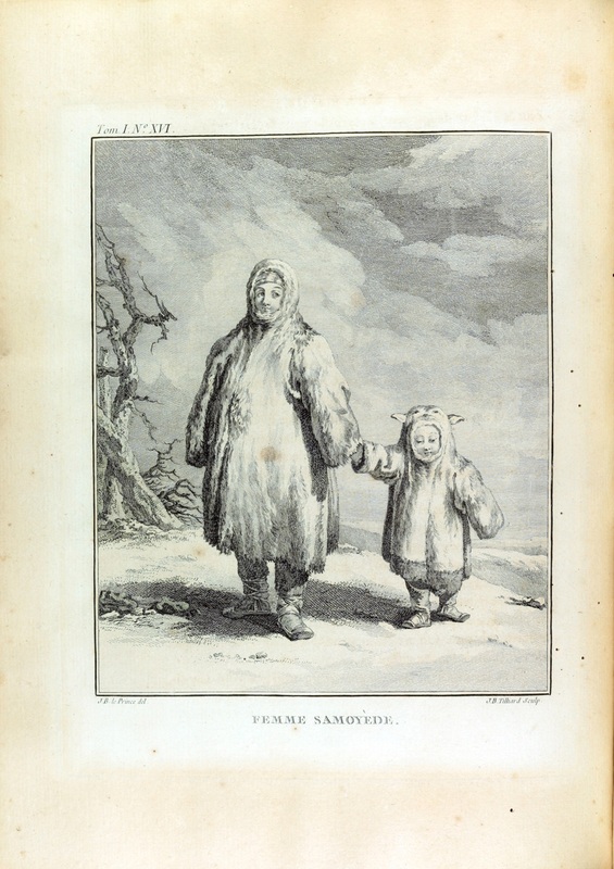 Voyage en Sibérie : fait par ordre du roi en 1761 : contenant les moeurs, les usages des russes et l'Etat actuel de cette puissance, la description géographique & le nivellement de la route de Paris à Tobolsk, l'histoire naturelle de la même route, des observations astronomiques & des expériences sur l'electricité naturelle : enrichi des cartes géographiques, de plans, de profils du terrein, de gravures qui représentent les usages des russes, leurs moeurs, leurs habillements, les divinités des Calmouks & plusieurs morceaux d'histoire naturelle