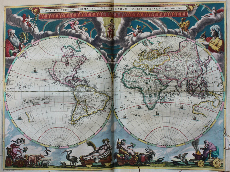 Atlas Mayor sino Cosmographia Blaviana, en la qual exactamente se descrive la tierra, el mar y el cielo
