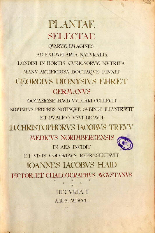 Plantae selectae