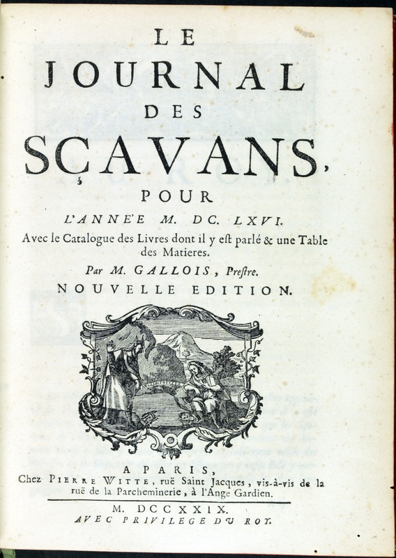 Journal des sçavants