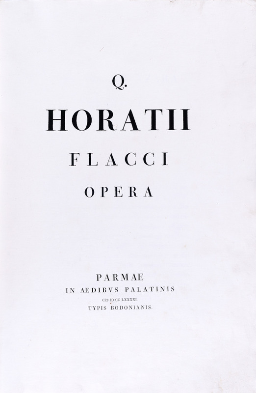 Q. Horatii Flacci Opera